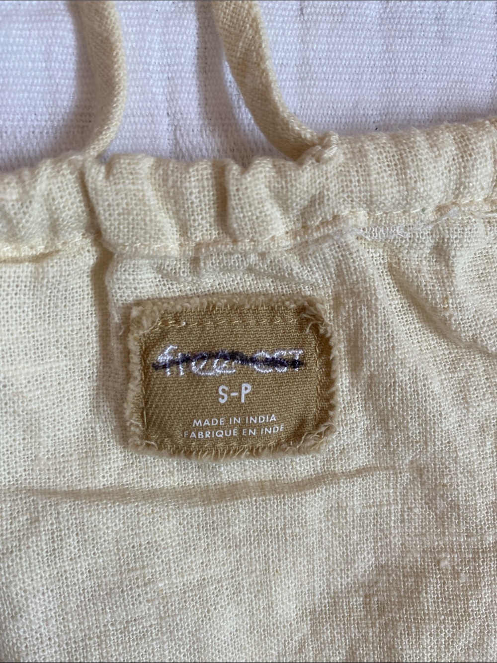 FREE PEOPLE Cream Scoop-Neck Linen Camisole - Picture 7 of 8